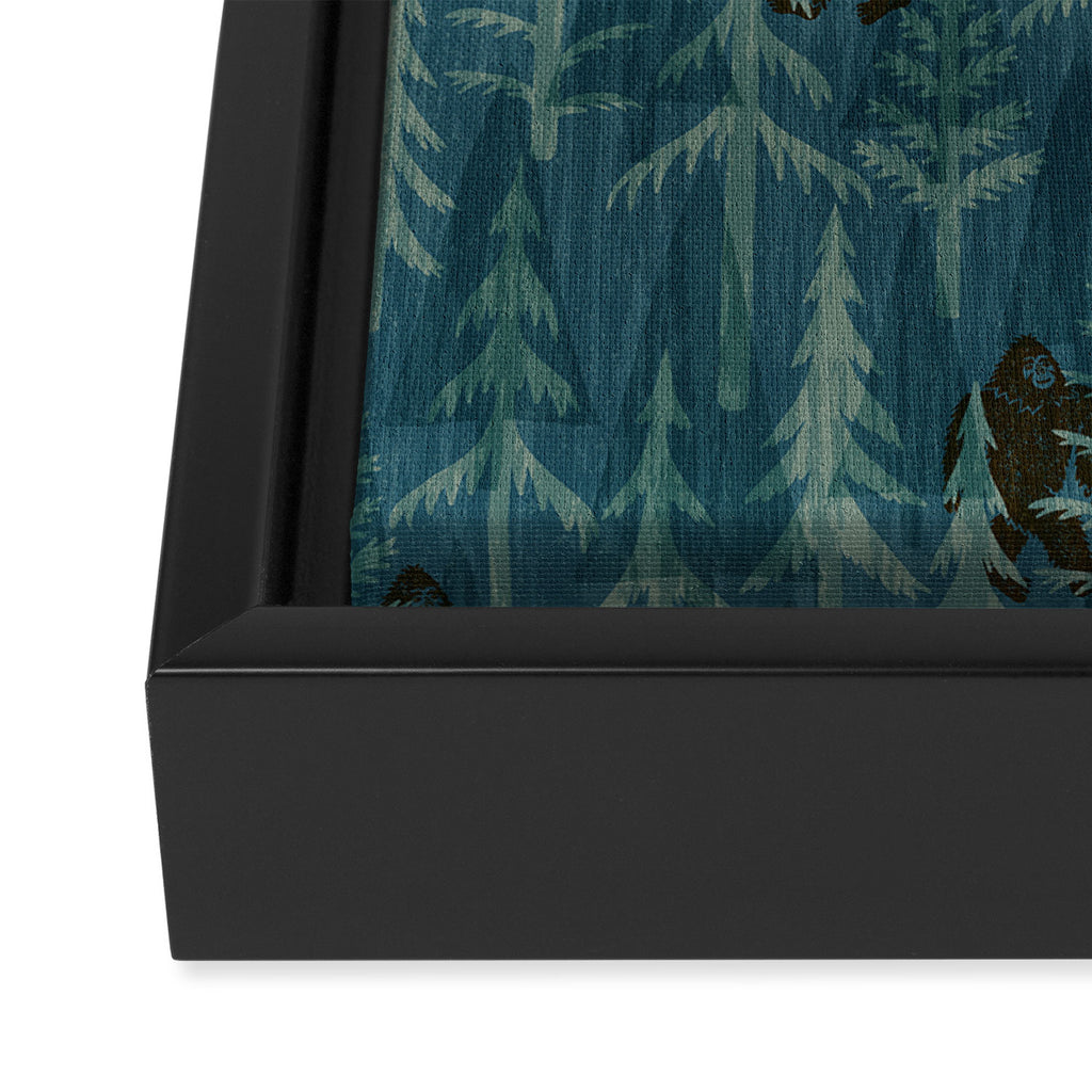 Subtle Sasquatch - Spruce Framed Canvas Print Gallery Image 3