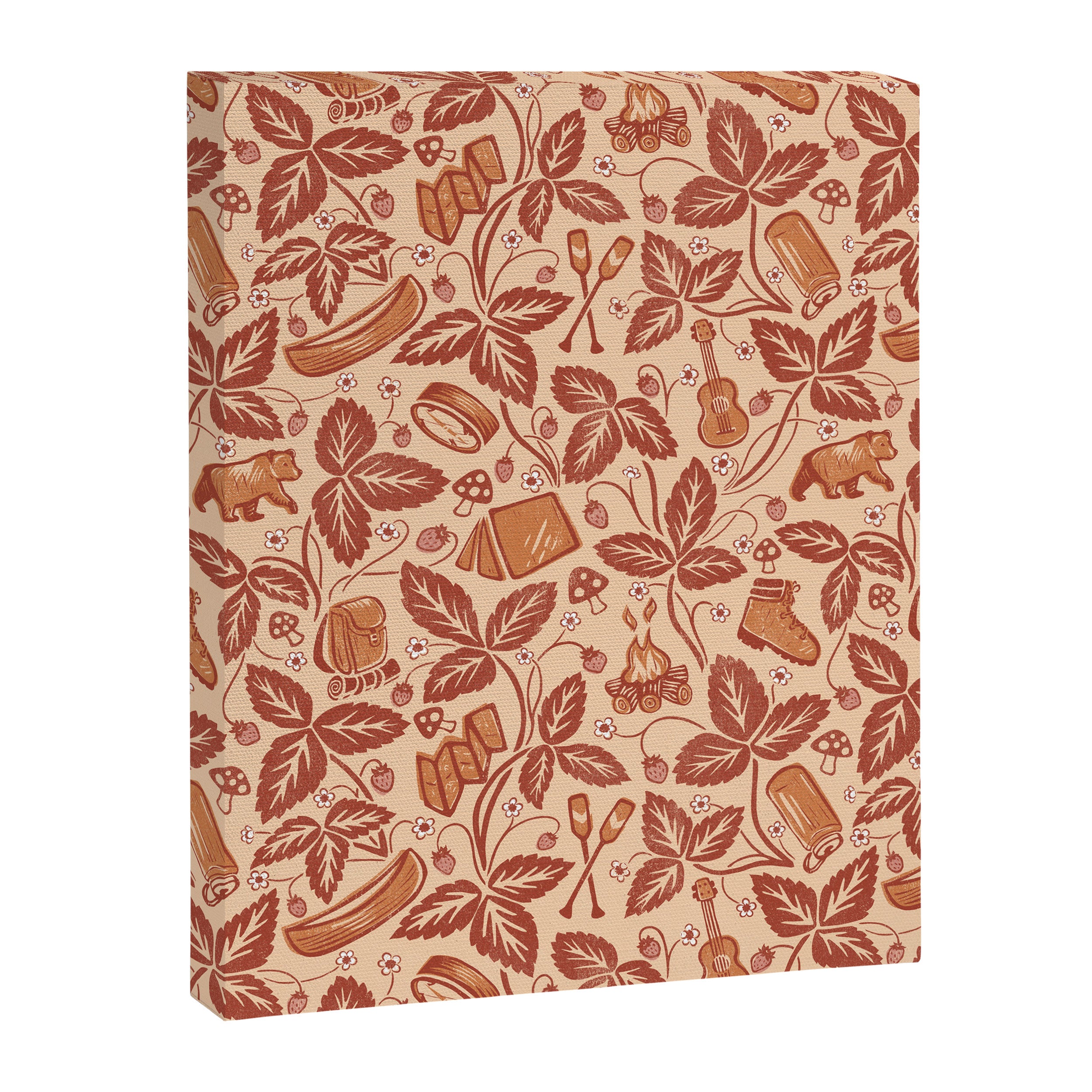 Summer Camping - Copper Peach Canvas Print Gallery Image 8