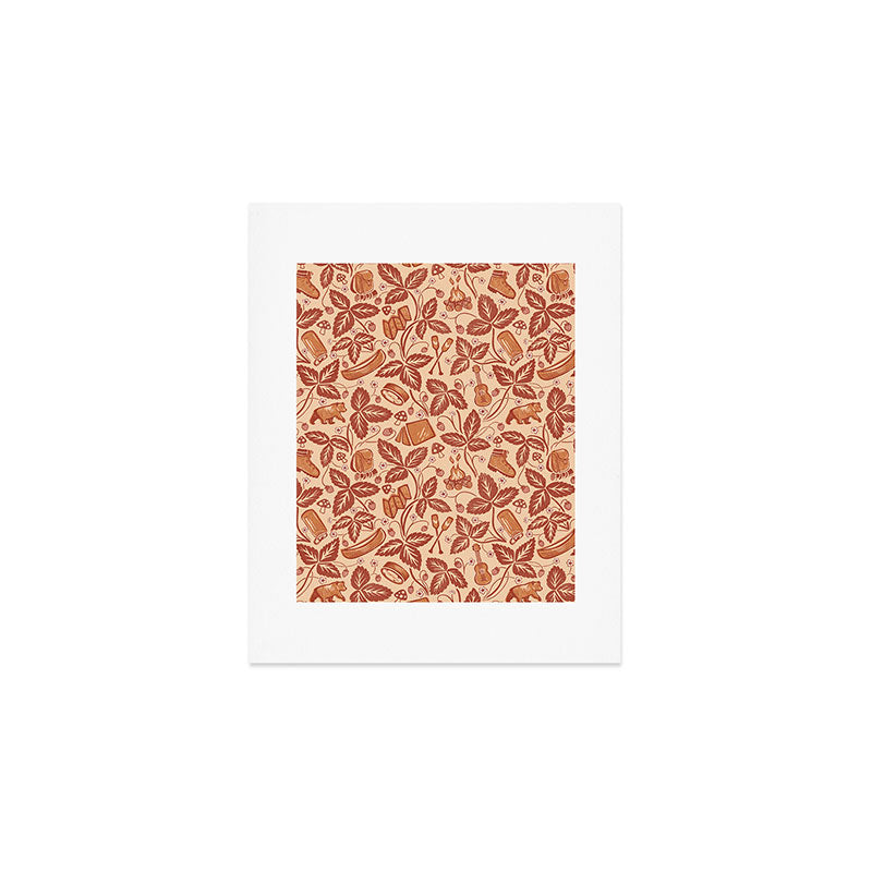 Summer Camping - Copper Peach Art Print Gallery Image 1