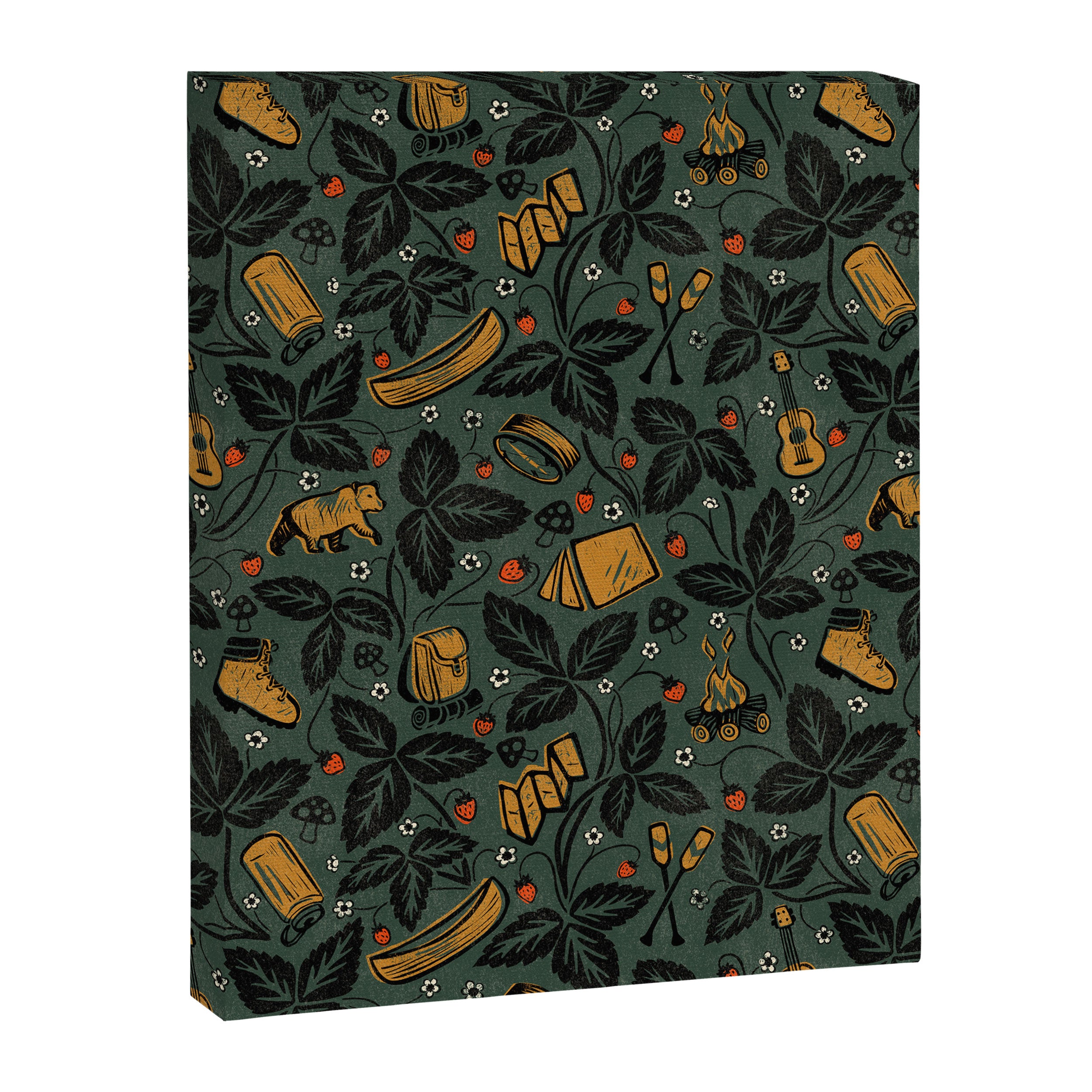 Summer Camping - Forest Green Canvas Print Gallery Image 8