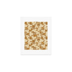 Summer Camping - Gold and cream Art Print Gallery Image 1