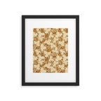 Summer Camping - Gold and cream Framed Art Print Gallery Image 6
