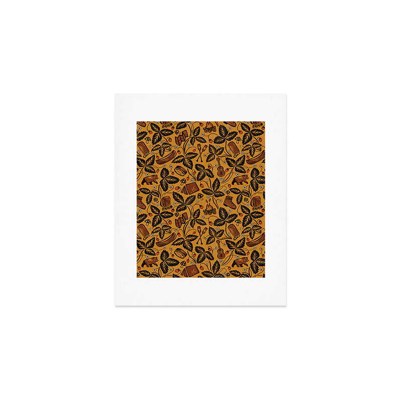 Summer Camping - Golden Art Print Gallery Image 1