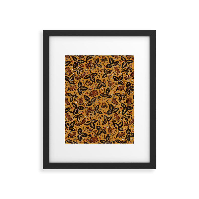 Summer Camping - Golden Framed Art Print Gallery Image 6