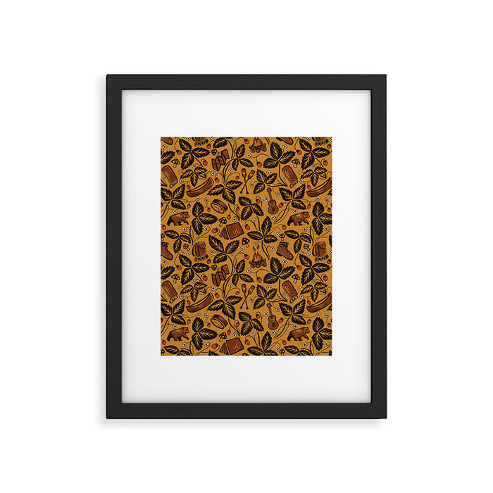 Summer Camping - Golden Framed Art Print Gallery Image 1