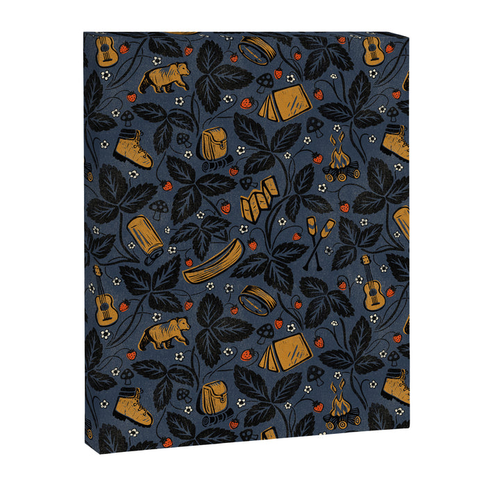Summer Camping - Midnight Blue Canvas Print Gallery Image 1