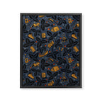 Summer Camping - Midnight Blue Framed Canvas Print Gallery Image 8