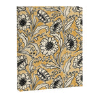 Sunflowers - black and ochre on cream Canvas Print Gallery Image 8