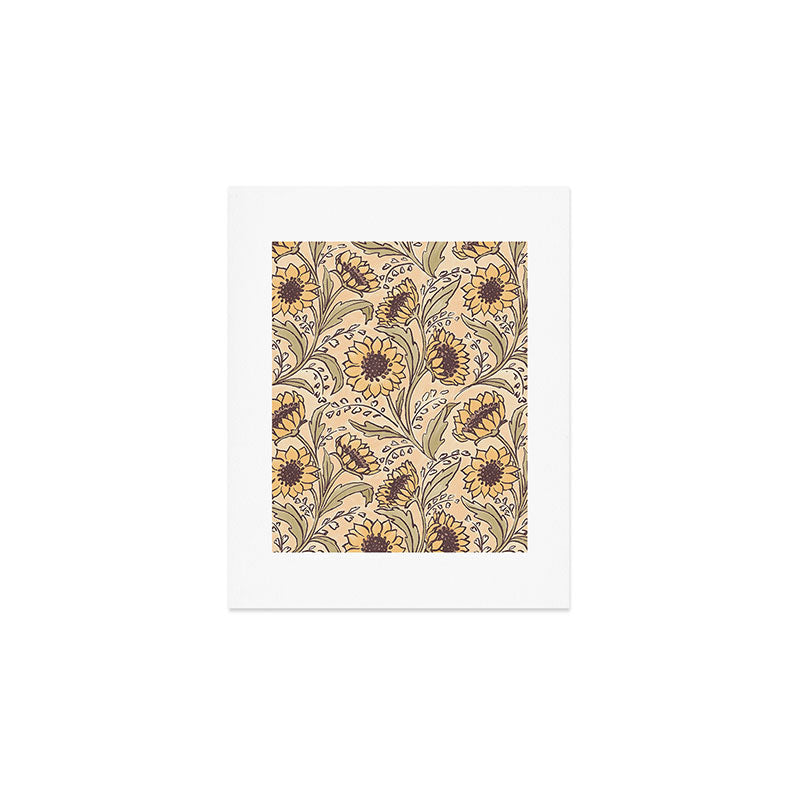 Sunflowers - gold Art Print Gallery Image 1
