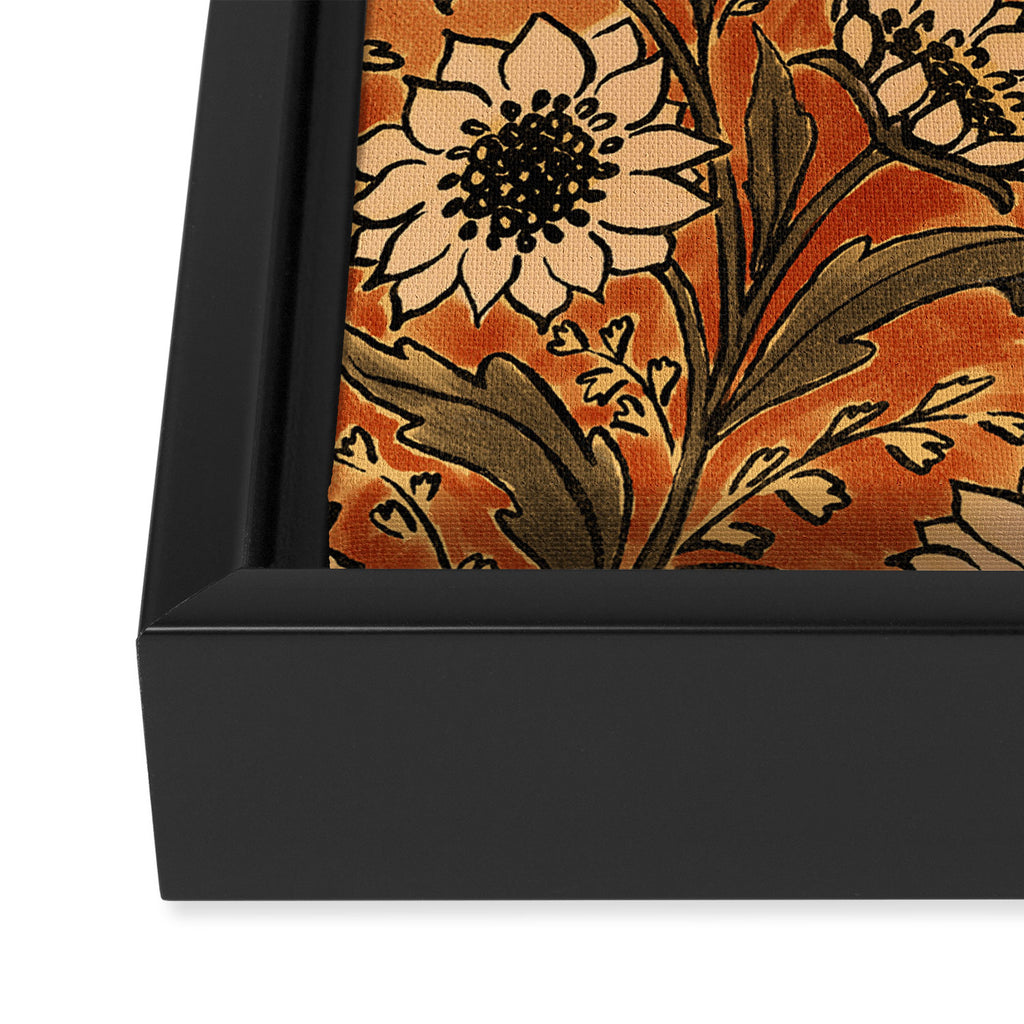 Sunflowers - Rust Framed Canvas Print Gallery Image 3