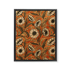 Sunflowers - Rust Framed Canvas Print Gallery Image 8