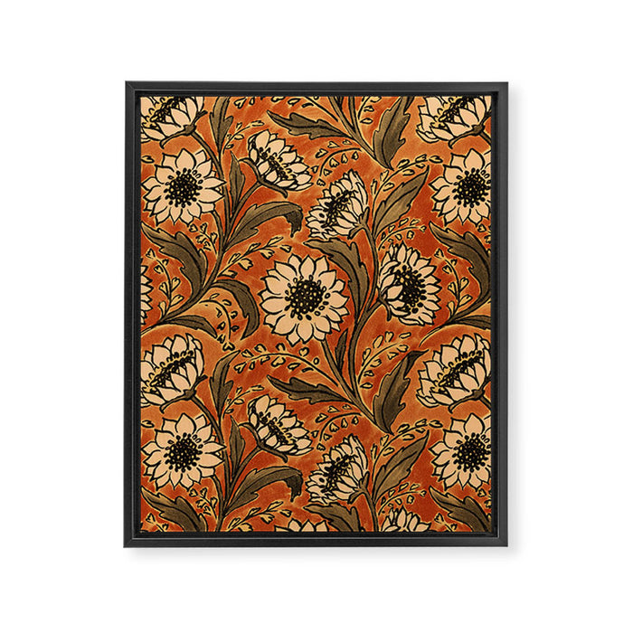 Sunflowers - Rust Framed Canvas Print Gallery Image 1