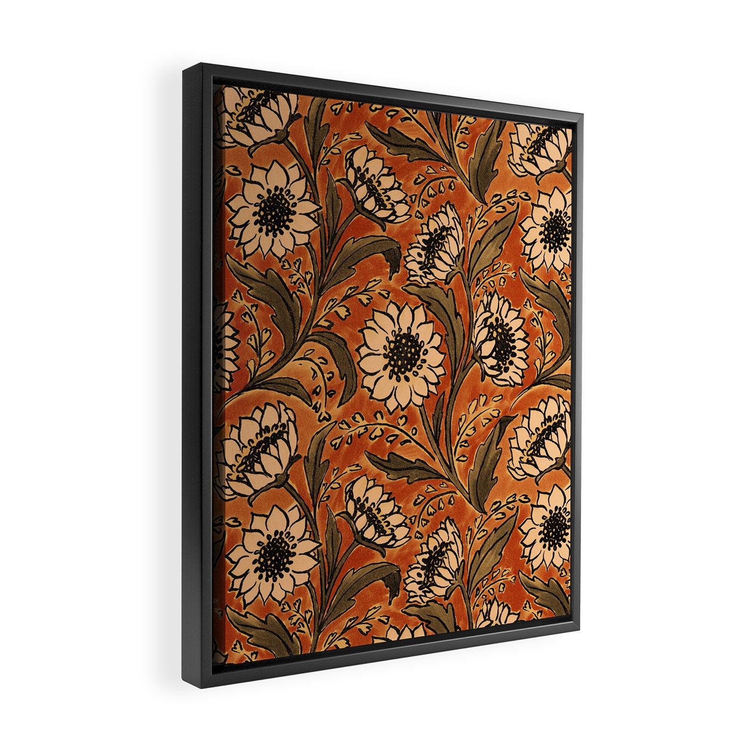 Sunflowers - Rust Framed Canvas Print Gallery Image 2