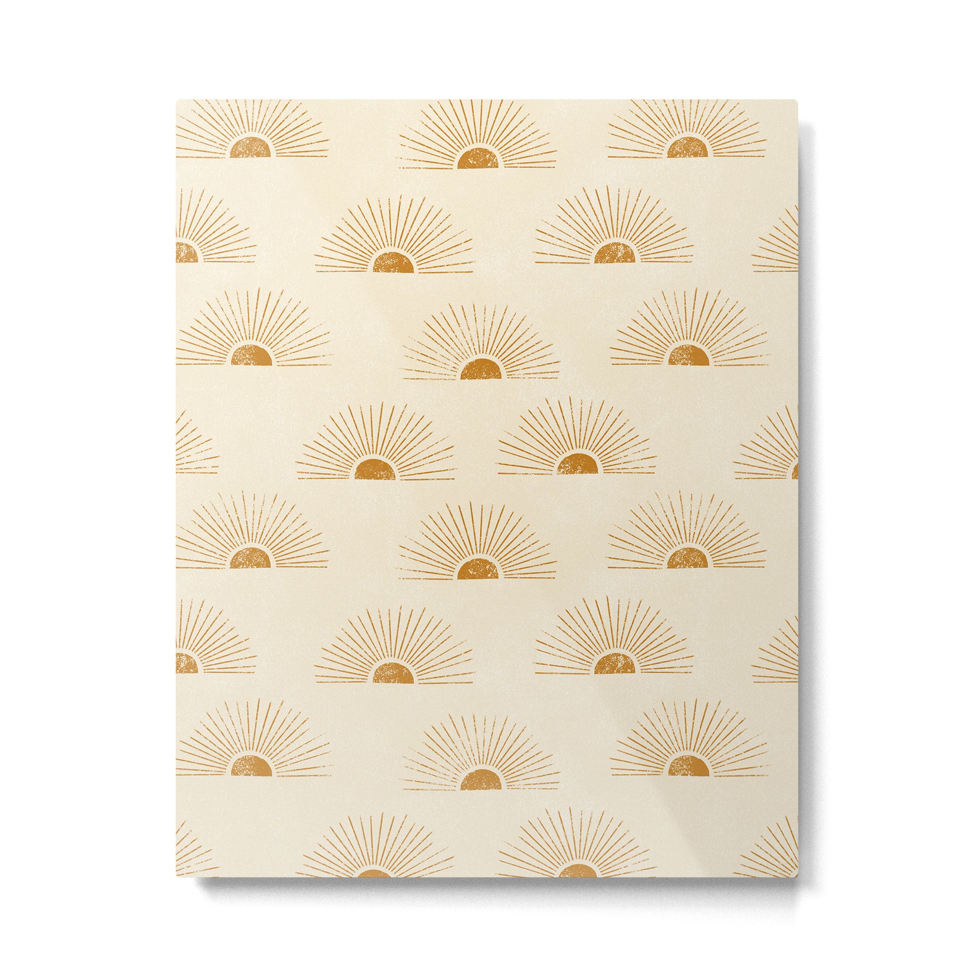 Sunrise - Desert Gold and Cream Metal Print Gallery Image 6