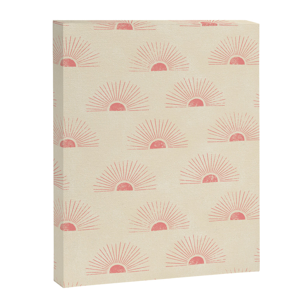 Sunrise - pink and cream Canvas Print Gallery Image 8