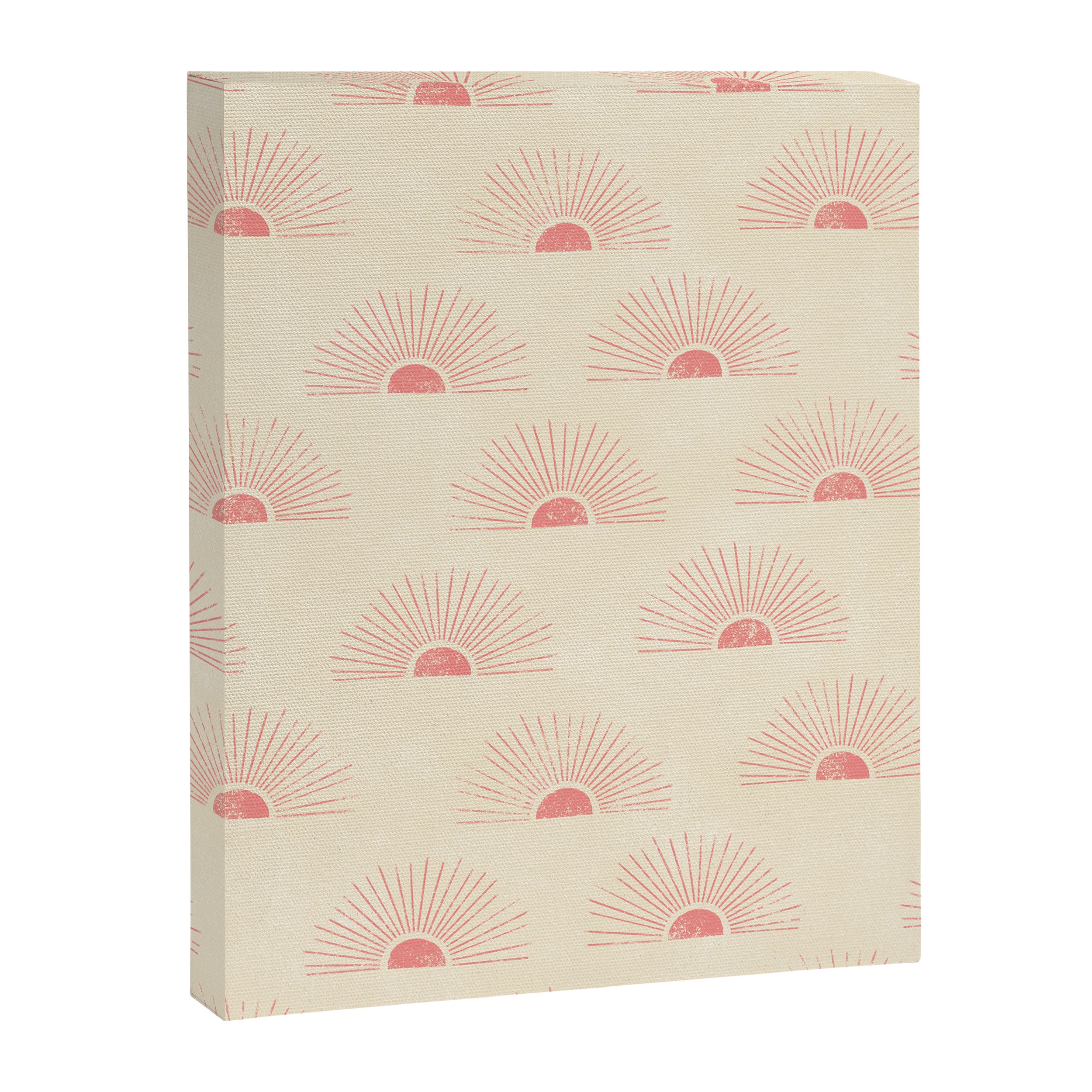 Sunrise - pink and cream Canvas Print Gallery Image 8