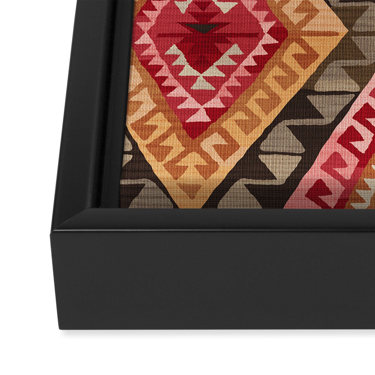 Sunset Kilim Framed Canvas Print Gallery Image 3