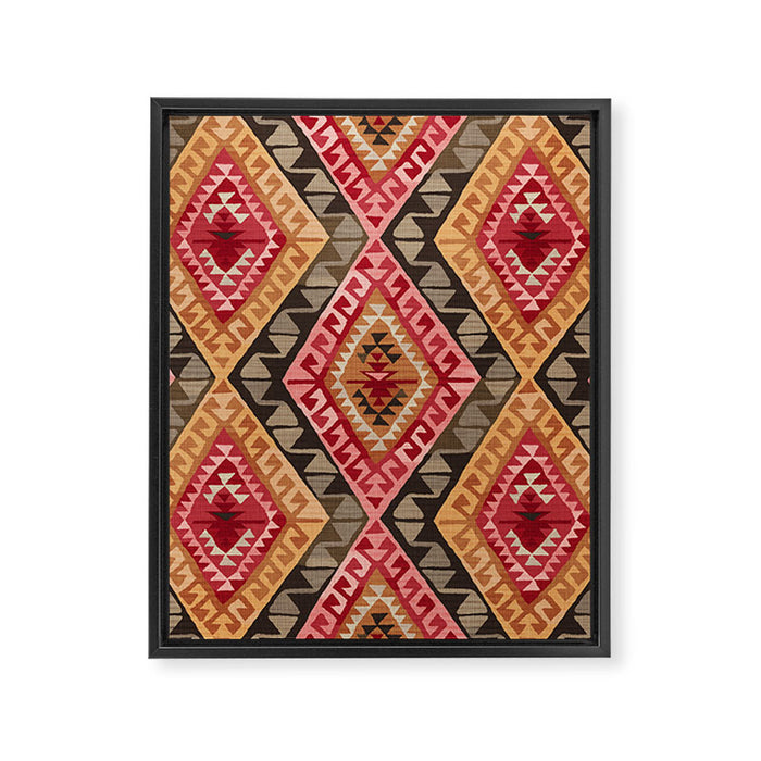 Sunset Kilim Framed Canvas Print Gallery Image 1
