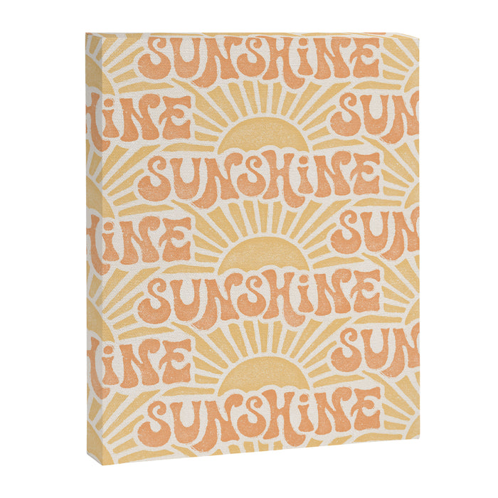 Sunshine - gold and copper Canvas Print Gallery Image 1