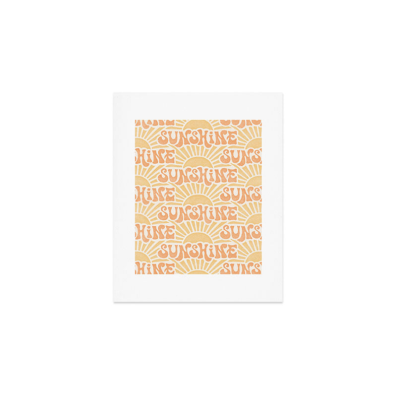 Sunshine - gold and copper Art Print Gallery Image 1