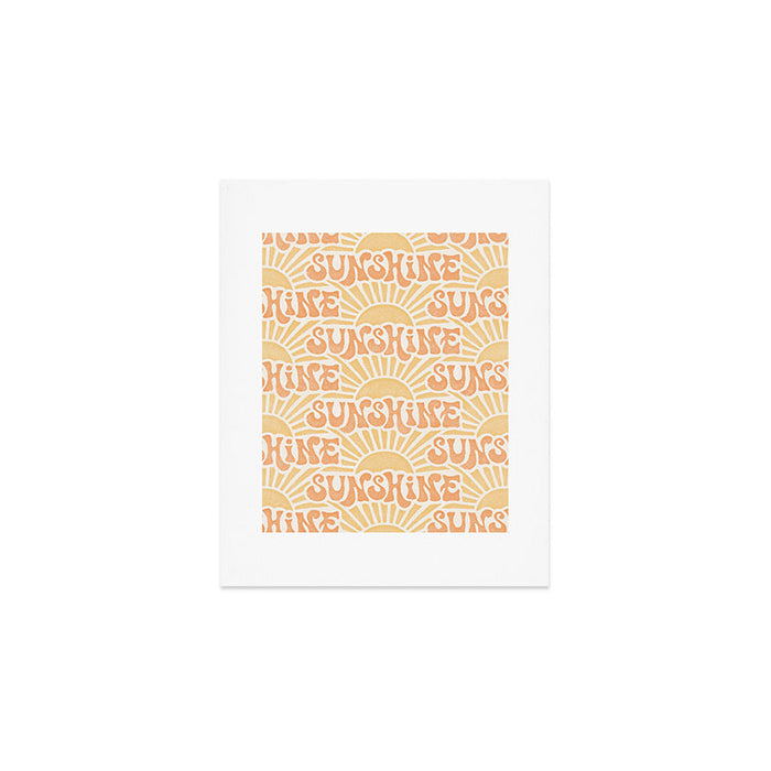 Sunshine - gold and copper Art Print Gallery Image 1