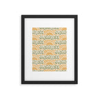 Sunshine - gold and green Framed Art Print Gallery Image 6