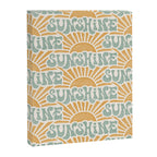 Sunshine - gold and sky blue Canvas Print Gallery Image 8