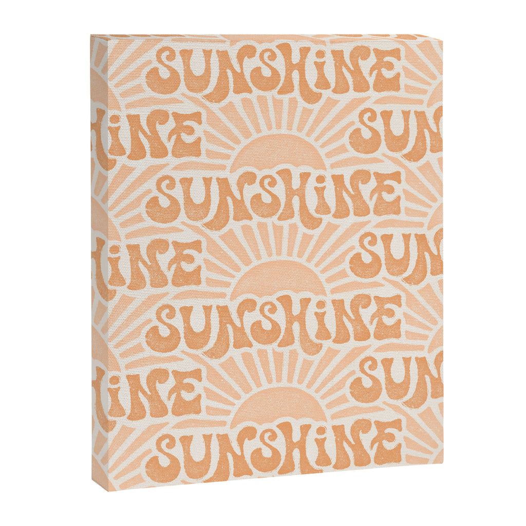 Sunshine - peach and copper  Canvas Print Gallery Image 8