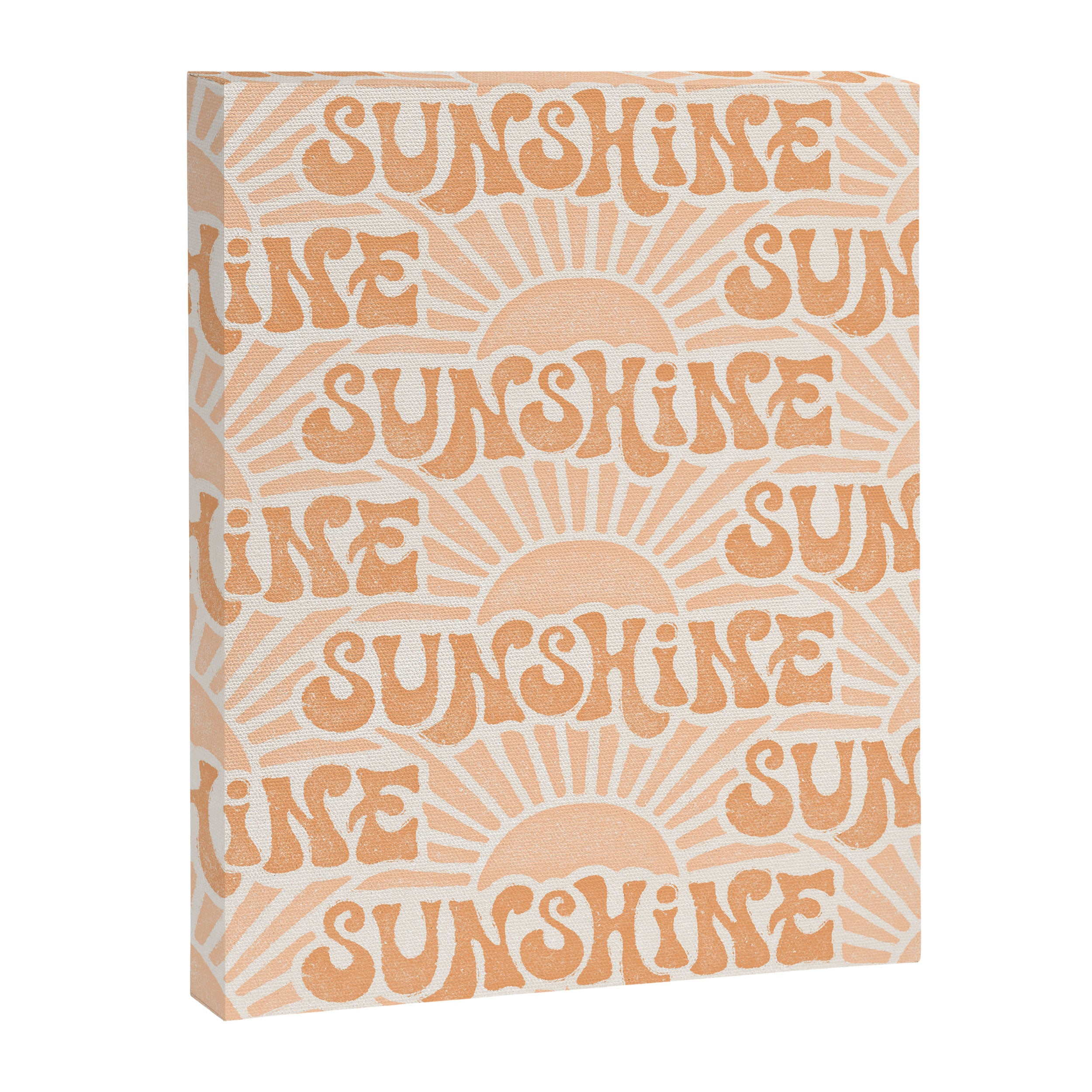 Sunshine - peach and copper  Canvas Print Gallery Image 8