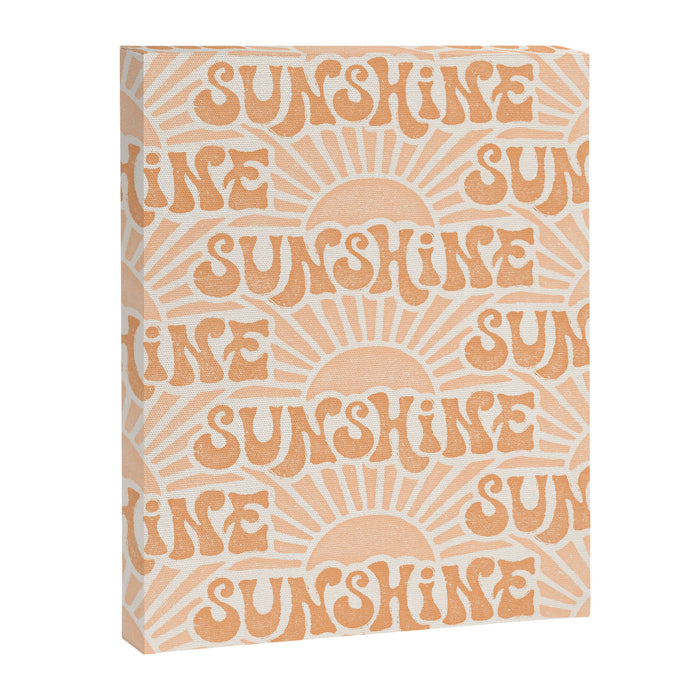 Sunshine - peach and copper  Canvas Print Gallery Image 1