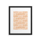 Sunshine - peach and copper  Framed Art Print Gallery Image 6