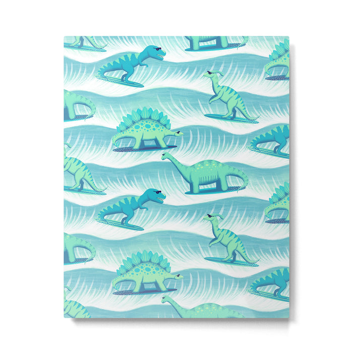 Surfosaurus - Aqua  Metal Print Gallery Image 1
