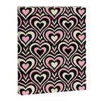 Sweethearts - black, pink, and cream  Canvas Print Gallery Image 8