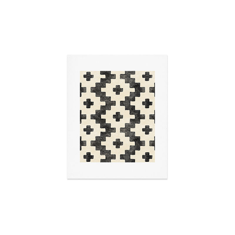 Taos - black and alabaster Art Print Gallery Image 1