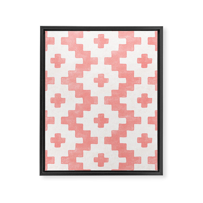 Taos - Blush Framed Canvas Print Gallery Image 1