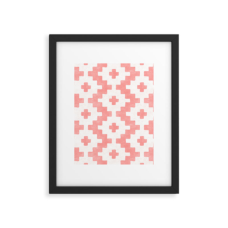 Taos - Blush Framed Art Print Gallery Image 6
