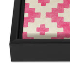 Taos - pink Framed Canvas Print Gallery Image 3