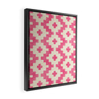 Taos - pink Framed Canvas Print Gallery Image 2