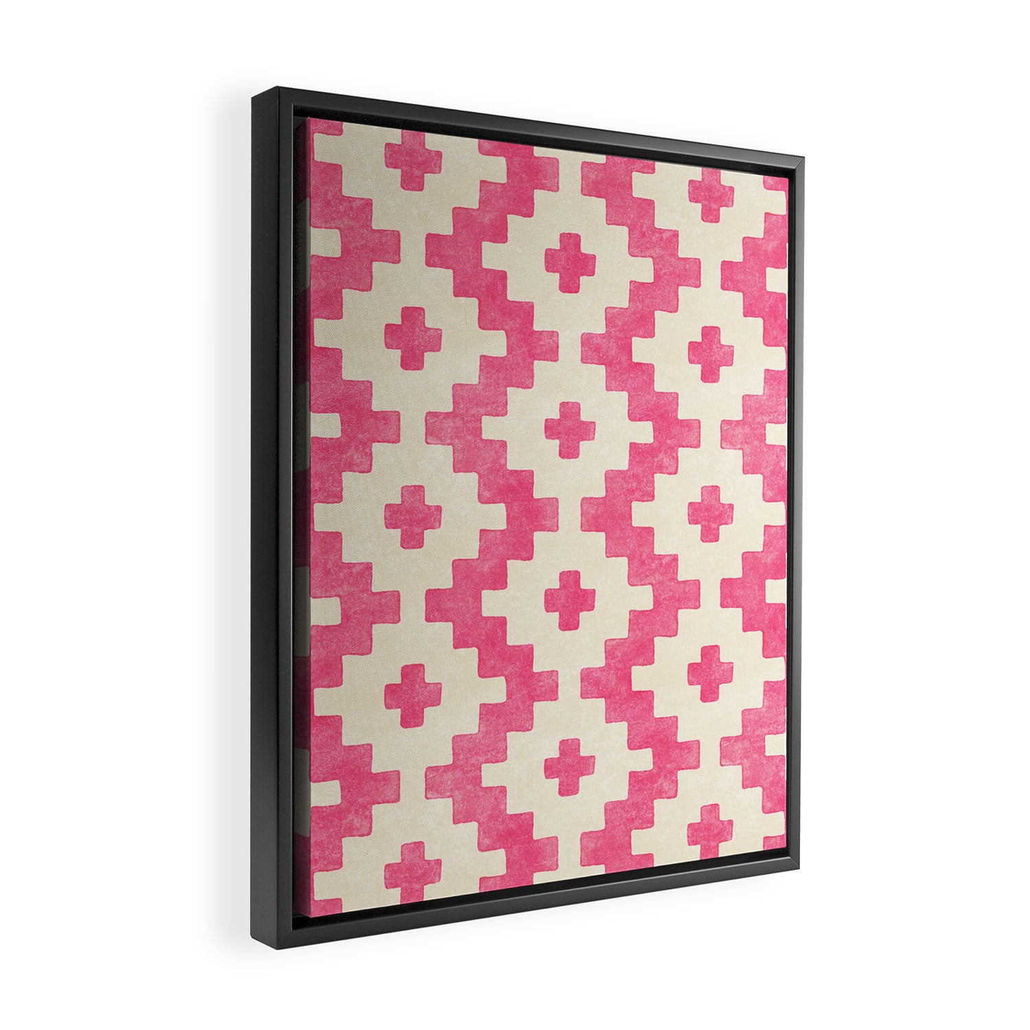 Taos - pink Framed Canvas Print Gallery Image 2