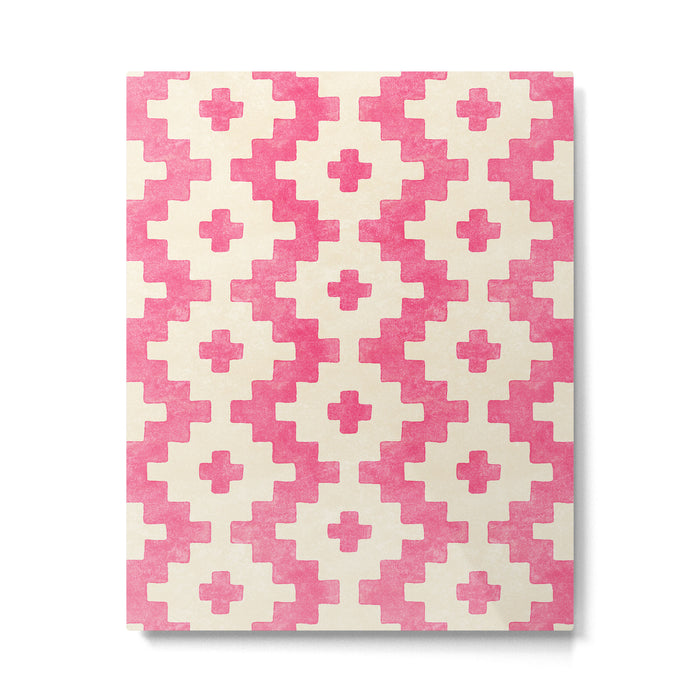 Taos - pink Metal Print Gallery Image 1