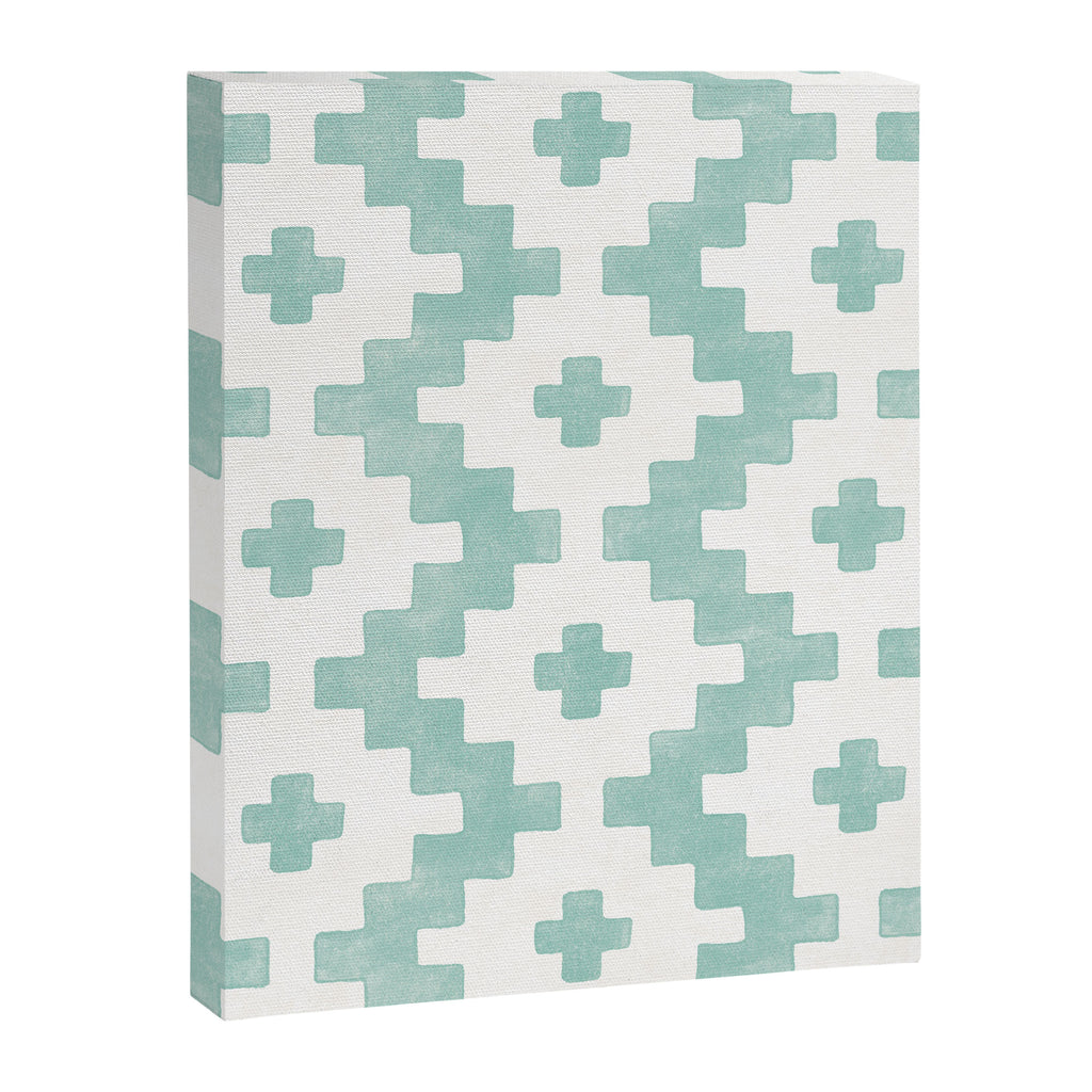 Taos - Turquoise  Canvas Print Gallery Image 8
