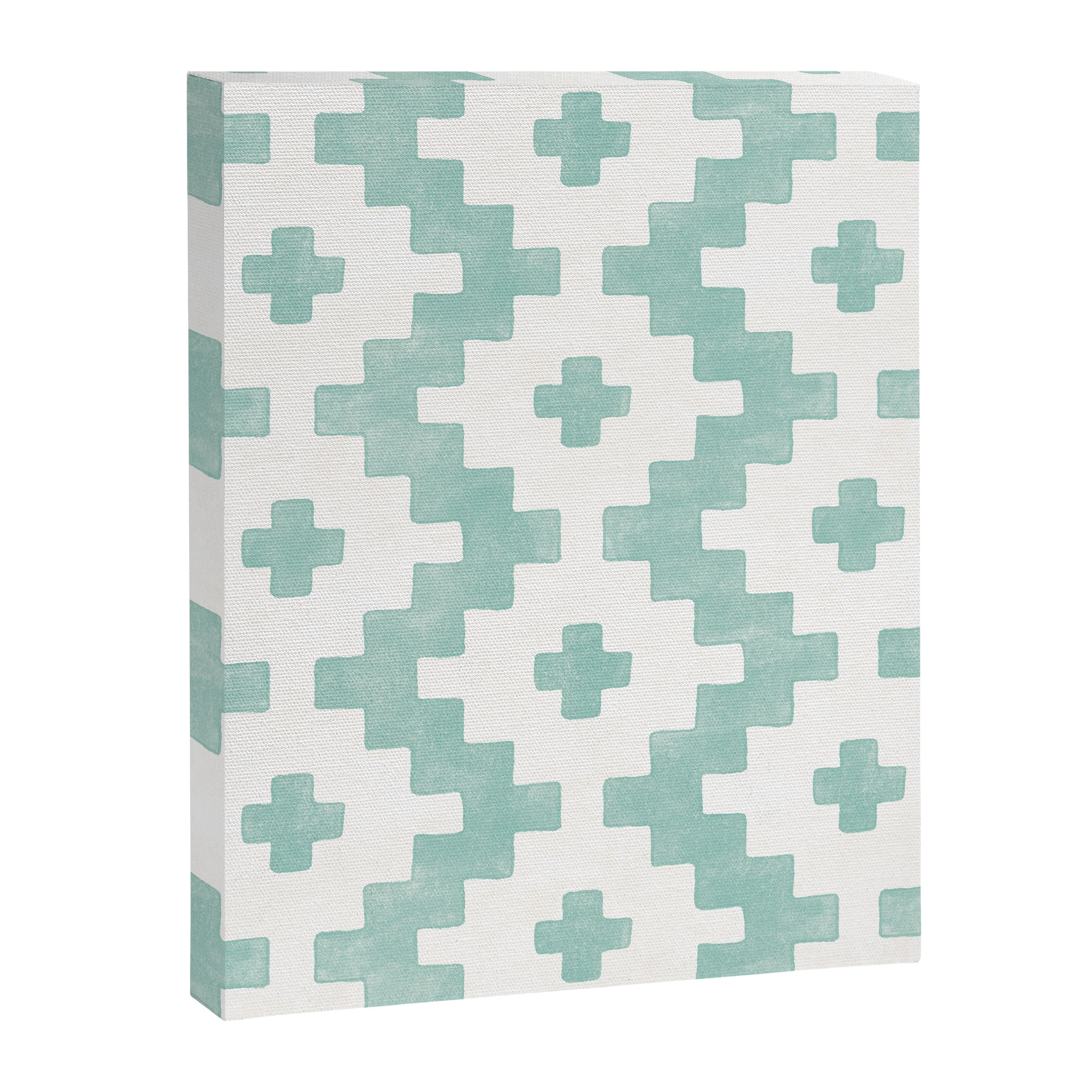 Taos - Turquoise  Canvas Print Gallery Image 8
