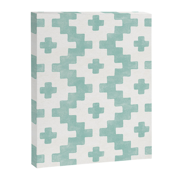 Taos - Turquoise  Canvas Print Gallery Image 1