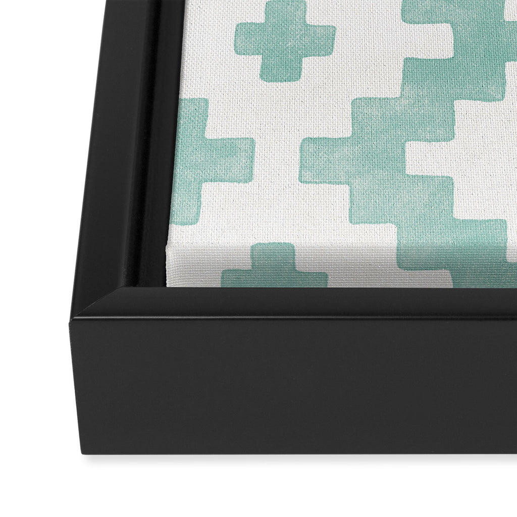 Taos - Turquoise  Framed Canvas Print Gallery Image 3
