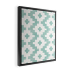 Taos - Turquoise  Framed Canvas Print Gallery Image 2