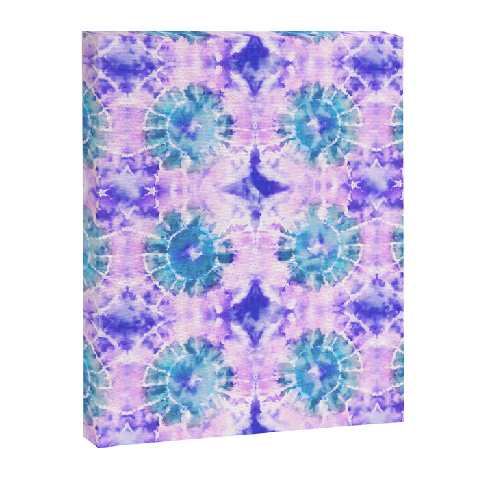 Tie Dye - Lavender and Turquoise  Canvas Print Gallery Image 1