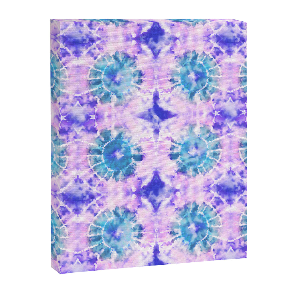 Tie Dye - Lavender and Turquoise  Canvas Print Gallery Image 8