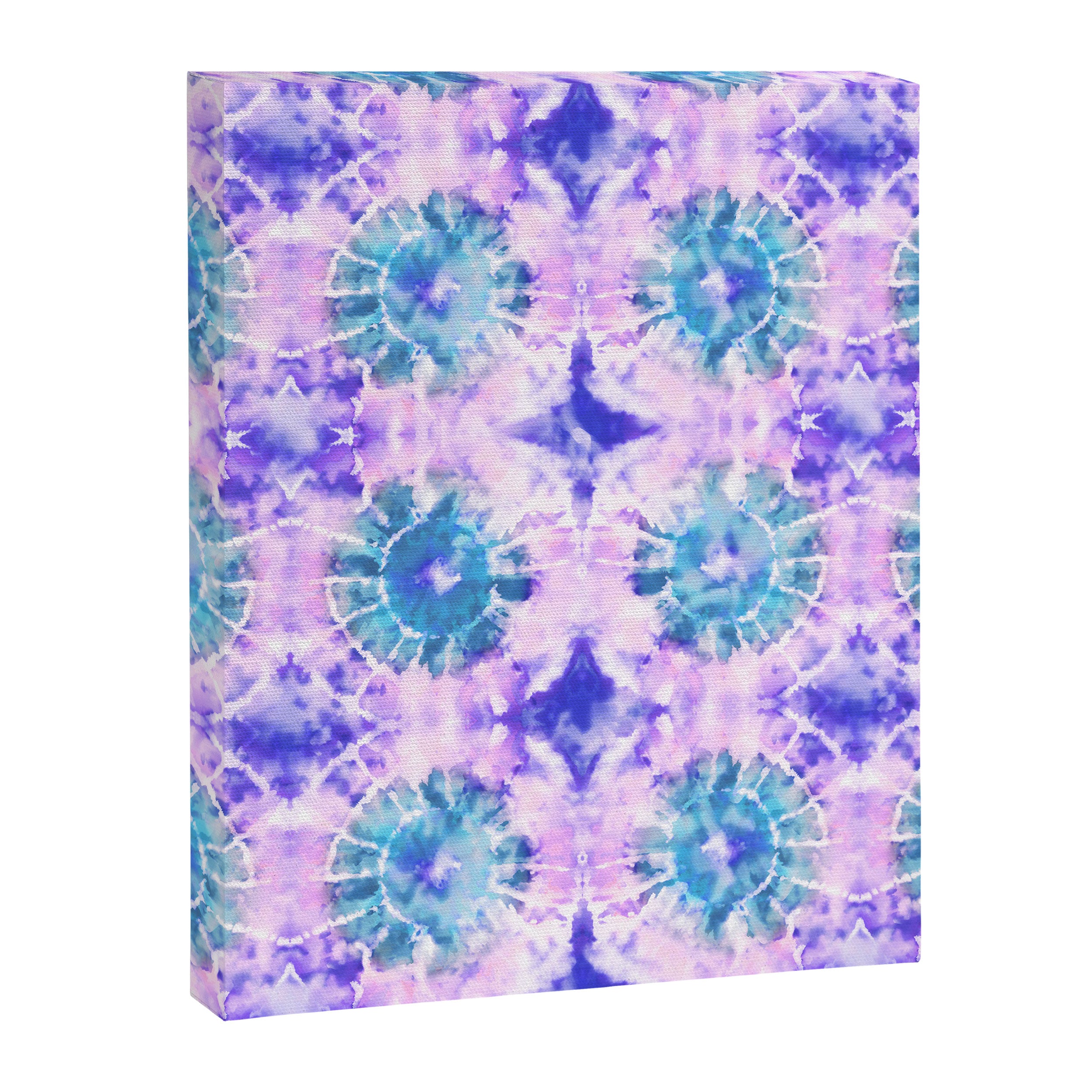 Tie Dye - Lavender and Turquoise  Canvas Print Gallery Image 8