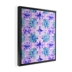 Tie Dye - Lavender and Turquoise  Framed Canvas Print Gallery Image 2