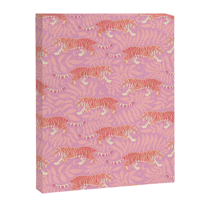 Tigers - pink pastel Canvas Print Gallery Image 1